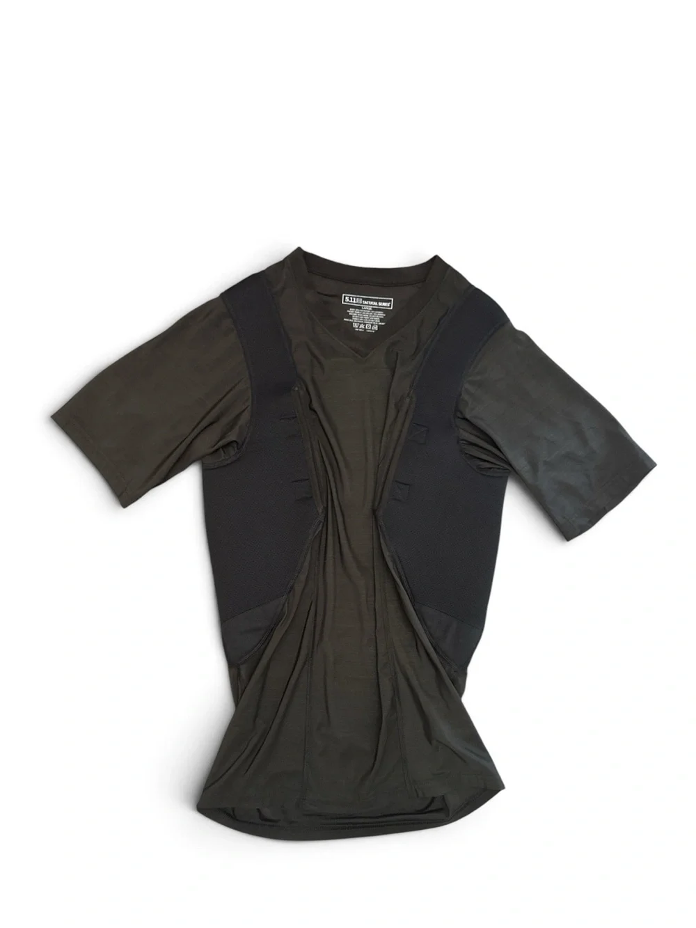 5.11 Tactical Black Concealed Carry Compression Polyester Under Shirt Large Size